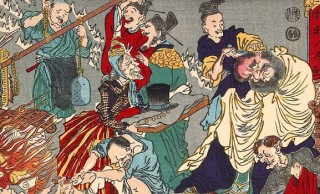 地獄も骸骨もドタバタ！文明開化を揶揄する明治時代の強烈な風刺画たち