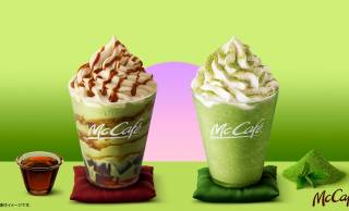 黒蜜と抹茶の相性抜群！マクドナルドから黒蜜づくしの新作「黒蜜宇治抹茶フラッペ」登場