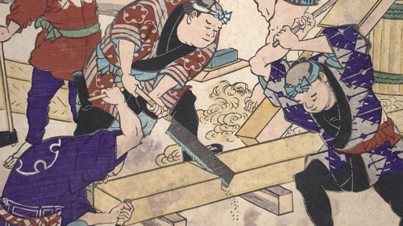 現代でも大活躍!江戸を支えた「華の三職」大工・左官・鳶職人たちの語源を紹介